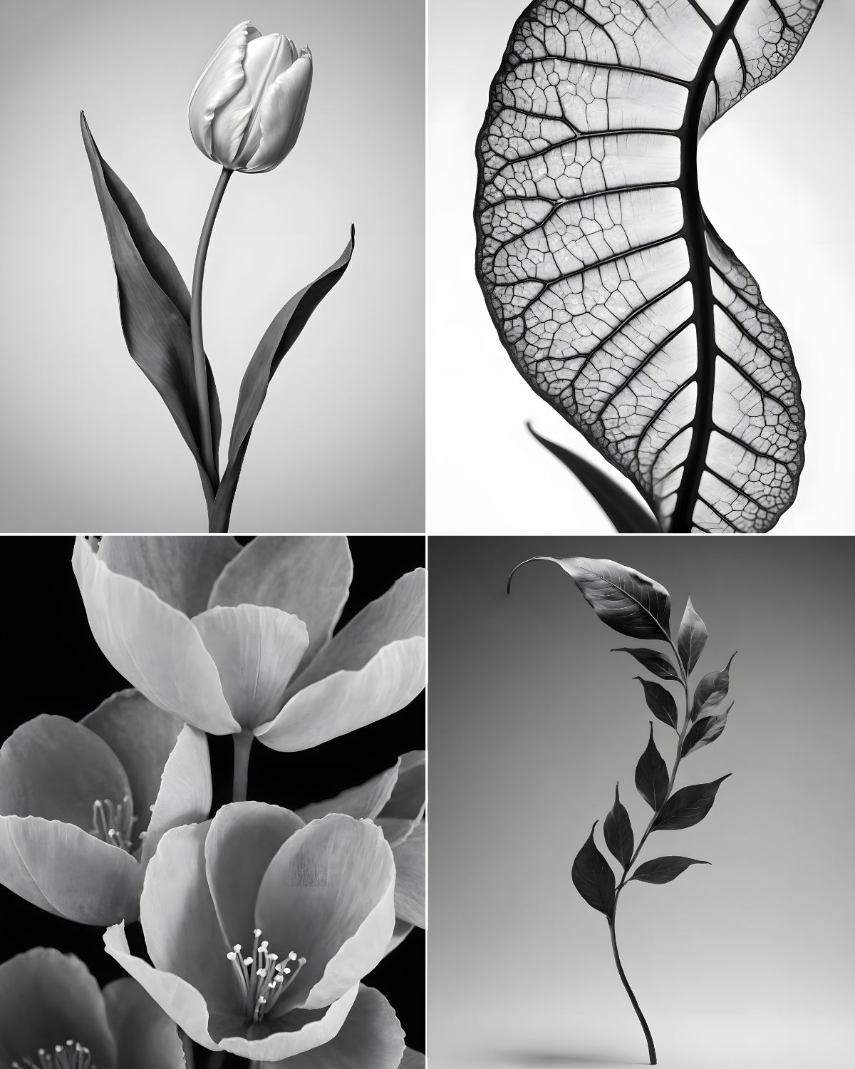Black and White plants - img2go