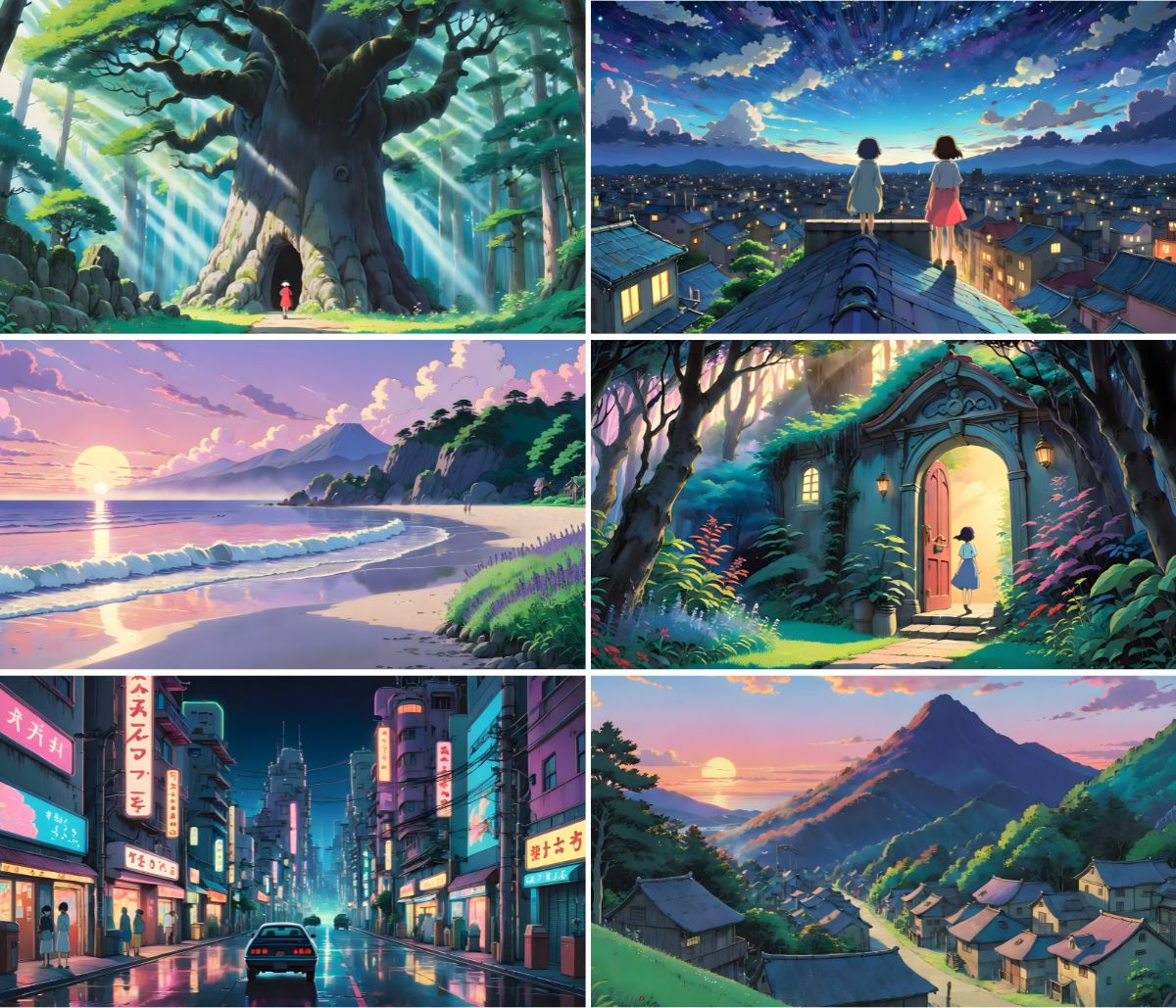 Ghibli landscapes