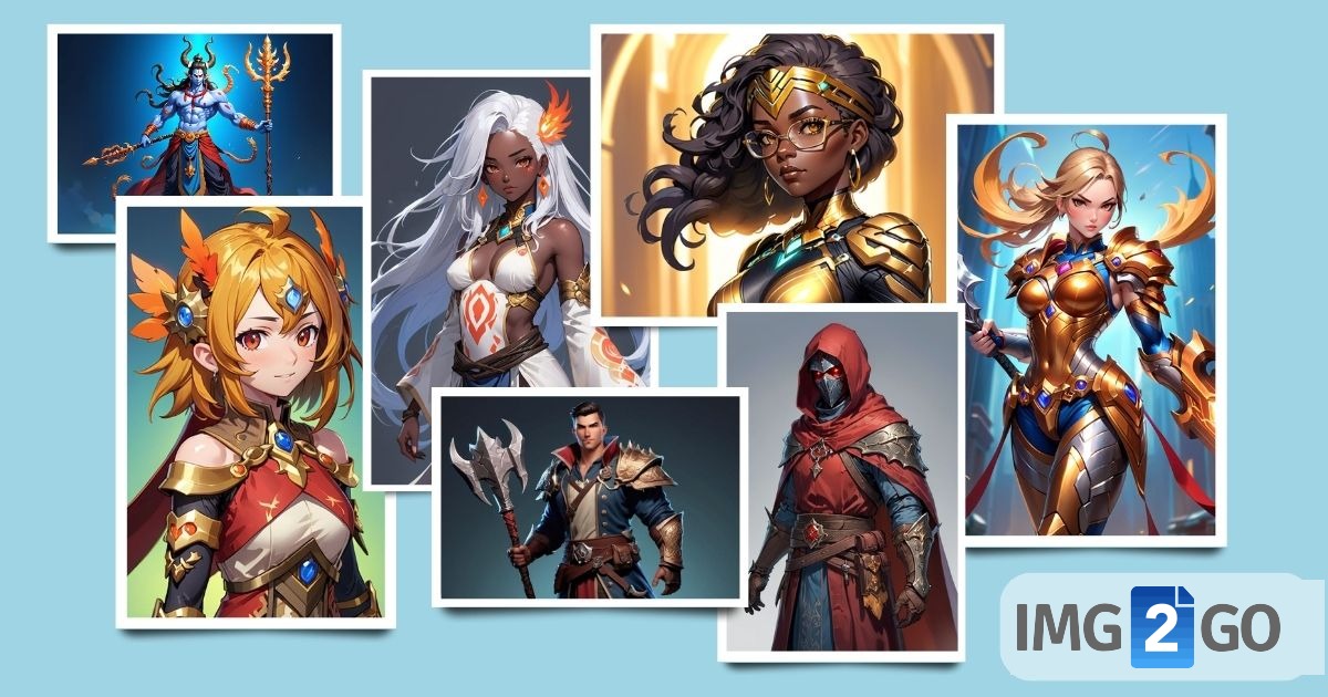 AI-generated character designs