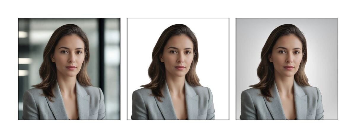 Professional profile picture with background remover