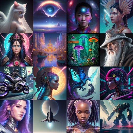 Ai gallery grid images