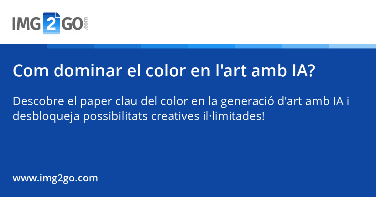Com dominar el color en l'art amb IA?