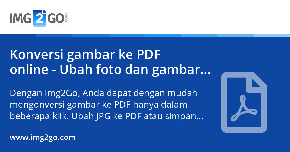 Konversi gambar ke PDF online - Ubah foto dan gambar menjadi PDF