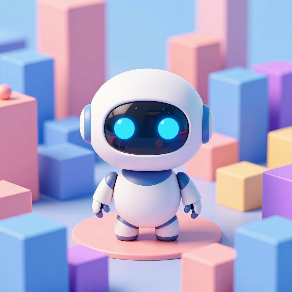 매끄러운 표면과 스튜디오 조명이 있는 사실적인 3D 렌더를 AI로 생성